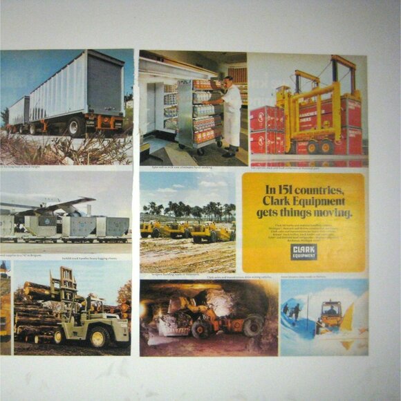 Clark Equipment Countries Advertising 1971 2 page Print Ad - Picture 2 of 2
